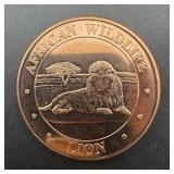 1 Oz. Copper Round, see photo for design