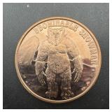 1 Oz. Copper Round, see photo for design