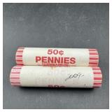 (2 Rolls) 2009 Lincoln Memorial Cents