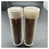 (2 Tubes) 1968-D UNC Lincoln Memorial Cents
