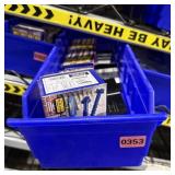 Assorted Hardware Blue Bin