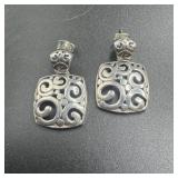 Sterling Silver Filigree Earrings - 6.8 Grams