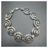 SLP Sterling Silver Modernist Bracelet - 9.6 Grams