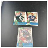 (3) Star Older Football Cards