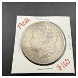1902 Semi-key-date Morgan Silver Dollar