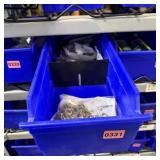 Assorted Hardware Blue Bin