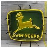 John Deere 20" X 20" Real Glass Neon Sign