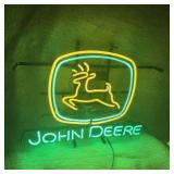 John Deere 20" X 16" Real Glass Neon Sign