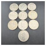 (10) 1776-1976 Bicentennial Eisenhower (ike) Dolla