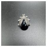 Chapel Zerray Sterling Silver Marcasite Black Onyx