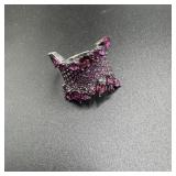 DK Sterling Silver Garnet Ring Size 7 - 6.6 Grams
