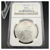 1899-o Morgan Silver Dollar Ngc Ms62