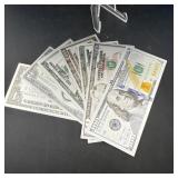 Novelty Gold Currency Notes Lot (7 Notes)