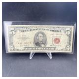1963 Red Seal $5 United States Note