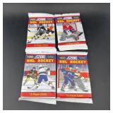 (4x Bid) 1990 Score Nhl Hockey Pack