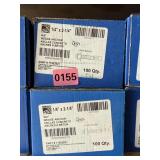 (2 Boxes) Fastenal 1/4" X 2-1/4" Wedge Anchors