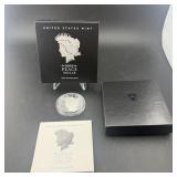 2023-s Peace Dollar U.s. Mint .999 Fine Silver Coi