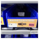 Male Barb-tite Hose Fittings Blue Bin
