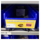 Brass Male/female Adapters Blue Bin