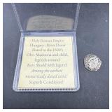 Holy Roman Empire Hungary Silver Denar Dated 1500s