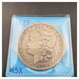 1878-cc Morgan Silver Dollar