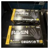 (200) Raven Black Nitrile Gloves