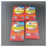 (4x Bid) Donruss Baseball Puzzle And Cards Pack