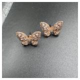 F2N Sterling Silver Butterfly Earrings - 4.3 Grams