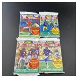 (4x Bid) 1990 Score Series 1 Nfl Football Pack