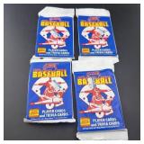 (4x Bid) 1990 Score Series 1 Nfl Football Pack