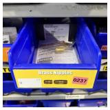 Brass Nipples Blue Bin