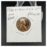 1960 Lincoln cent sm date proof