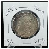 1899-o Morgan Silver Dollar, Toning