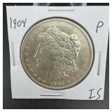 1904-p Morgan Silver Dollar