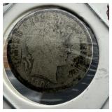 1904s BARBER dime  key date only 800,00 minted