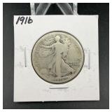 1916 Walking Liberty Half Dollar