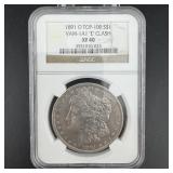 1891-o Top-100 Vam-1a1 "e" Clash Morgan Silver D
