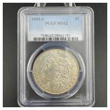 1888-s Morgan Silver Dollar Pcgs Ms62