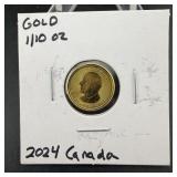 2024 Ghana 1/10 oz Gold Coin
