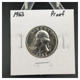 1963 Proof Washington Quarter