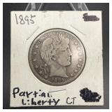 1895 Barber Silver Half Dollar,