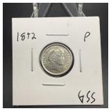 1892 Barber Silver Dime Higher Grade, Ms??