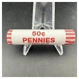 $.50 Penny Roll w/ Tail Indian & 1941 Wheat Cent