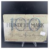 Germany 1918 100 Mark Banknote