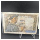 France 1943 Ten Francs Banknote