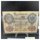 Germany 1914 20 Mark Banknote
