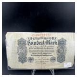 Germany 1922 100 Mark Banknote
