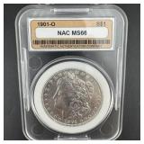 1901-o Nac Ms66 Morgan Silver Dollar