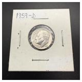 1959-d Silver Roosevelt Dime
