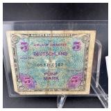 Germany 1944 Allied Military One Mark Note